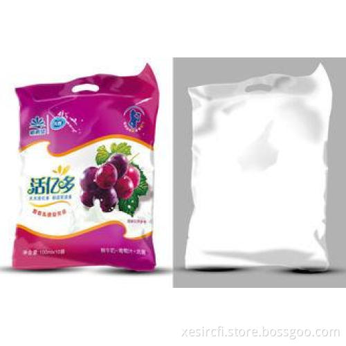 Printed Die Cut Handle Food Pouch Packaging Bag With Tear L